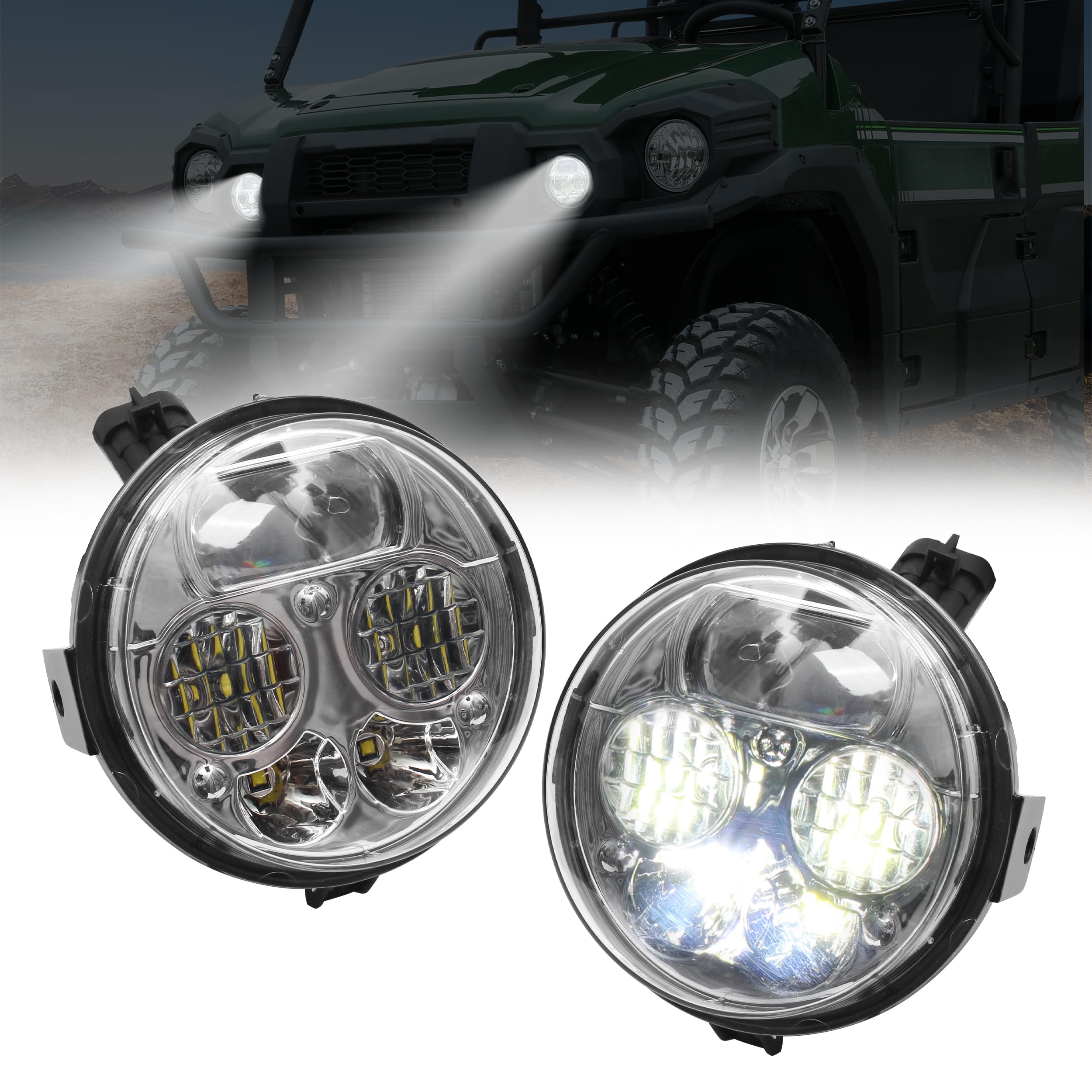 Amazon.com: CUSAUTV LED Headlights Compatible with 2015-2023